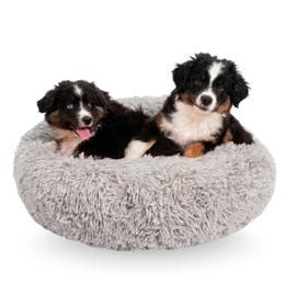 Active Pets Cama calmante de felpa para perros, cama para perros pequeños, mediana y grande, cama para perros antiansiedad, cama calmante suave y mull