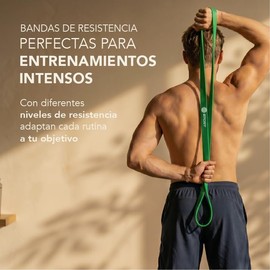 MIST JEWEL Bandas de Resistencia 3 Pack Liga Elastica para Pull ups Loop Band | Bandas Fitness Accesorio Ejercicio en casa, Pilates, Crossfit, Funcion
