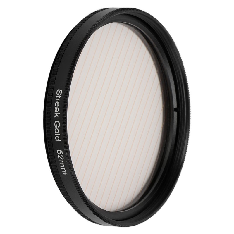 Gold Streak Anamorphic Effect Filter UHD Optical Glass Waterproof Scratch