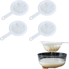 Lyyxjsltd 4 Piece Set Brine Shrimp Strainer 80th 100th 200th 400th Shell & Larva Separation Net Segregation Filtering Ultra Fine Mesh Filter Dine Connet Bline Shrimp Hatching Net Water Change
