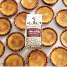 Cameron's Coffee Holiday Roasted Ground Coffee Bag, Flavored, Crème Brulee Latte, 12 Ounce