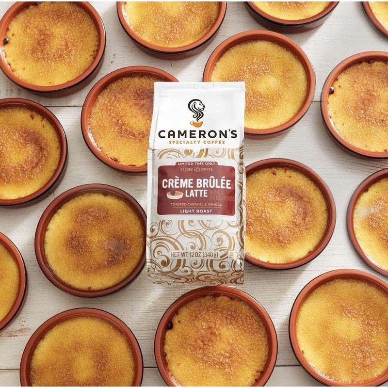 Cameron's Coffee Holiday Roasted Ground Coffee Bag, Flavored, Crème Brulee