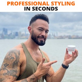 FOLLICLE BOOSTER Hair Growth Pomade - 1 Pack, Infused with Thinning Combating Ingredients, Water-based Cream Formulation, Ethically Sourced, Medium Hold Matte for Men, Styling