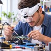 Rechargeable LED Headband Magnifier for Precision Work – Interchangeable Lenses