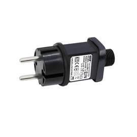 LED Trafo CZJUTAI IP44 Netzteil für Weihnachtsbeleuchtung mit Stecker - EU-Stecker (Schraubsockel - konstant eingeschaltet - DC4,5V 6W) [E260]