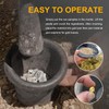 Cast Iron Mortar Pestle Tool Set Rock-Ore Crusher Grinder Large
