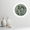 Miraval Digital Wireless Bathroom Clock with Suction Cups for Convenient