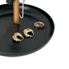 Round Table Storage Tray with Shelf Smooth Surface Easy Clean
