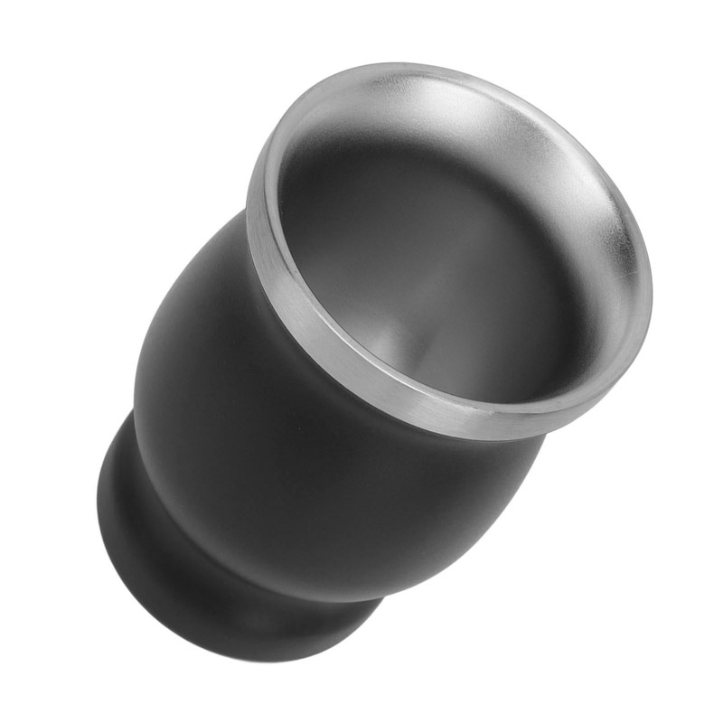 8oz Gourd Tea Cup Double Wall Stainless Steel with Spoon