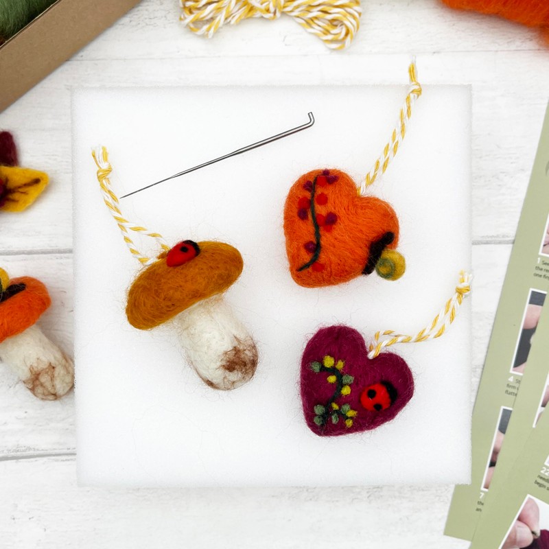 Bergin & Bath Needle Felting Kit - Autumn, Learn to