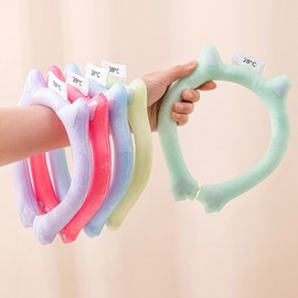 Launch Special Character Ice Neck Cooler Cooling Neckband for Summer Travel Sports Cool Scarf 28°C - Mint 2ea