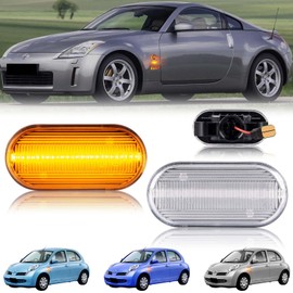 NEIFILES Z33 Fairlady Z E11 Notebook K12 March C11 Tiida K30 Crew Previous Side Marker OEM Side Marker Lamp Replacement Pack of 2