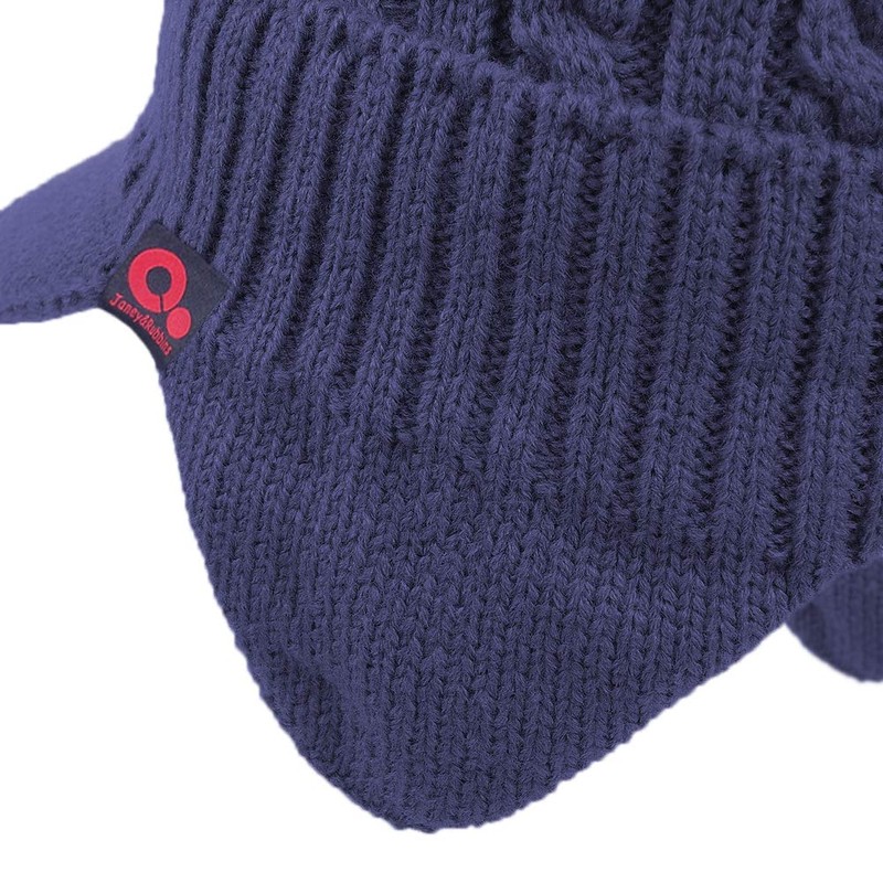 Janey&Rubbins Gorra de esquí con visera de punto para uso