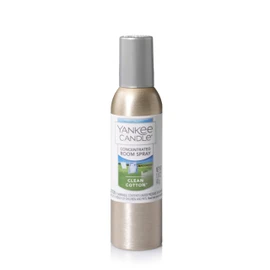 Yankee Candle Concentrated Air Freshener Room Spray, Odor Eliminator for Home, Bathroom, Clean Cotton, 1.5 Oz (Pack of 6)