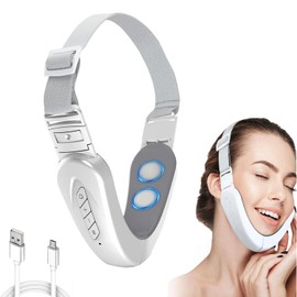 Elektrisches V Face Beauty Meter, 6 Modi Mikrostrom V Shape Face Gesichtsmassagegerät, Face Massager V Shape Face Jawline Trainer Faltbar EMS Gesicht Gerät V Face Lifting