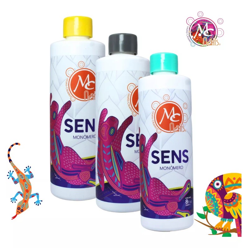Mc Nails Pack De 2 Monómeros De 8 Oz Sens,
