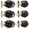 Probrico Oil Rubbed Bronze Door Knobs with Single Cylinder Deadbolts,