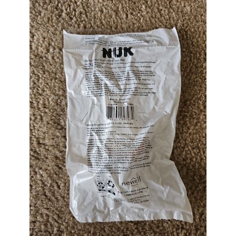 NUK 2 Pack Orthodontic Pacifier Girl Pink Crowns And Bows