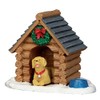 Lemax Carnival Village Log Cabin Dog House Christmas Accessory #54943