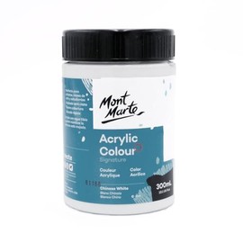Mont Marte Signature Acrylic Colour Paint 300 ml, Chinese White