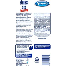 Sprayway Water-Based Stainless Steel Cleaner, 15 Fl Oz (Pack of 1)