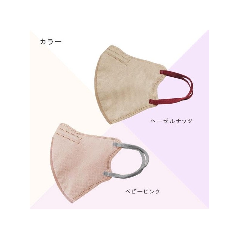 [ヒロコーポレーション] 3Dバイカラーマスク30P (ヘーゼルナッツ)