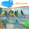 Plastic Parrot Bath Box, Bird Cage Accessory Bathing Tub Bath