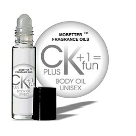 C Plus K Plus One Equals Fun Unisex Body Oil 1/3 oz roll on Glass Bottle MoBetter Fragrance Oils