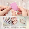 50pcs Mini Nail Buffer Blocks - 100/180 Grit Dual-Sided Sponge