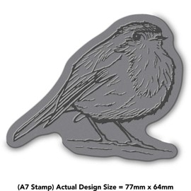 A7 'Cute Robin Bird' Unmounted Rubber Stamp (RS00008666)