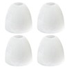 KLOSM 4 Pack Alabaster Glass Lamp Shade Replacement with 1.7"