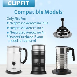 Whisks fit for Nespresso Aeroccino 3/4 /Plus Milk Frother Replacement, 2 Pack