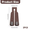 Zueyen 2 x Car Seat Back Double Hooks, Leather Car