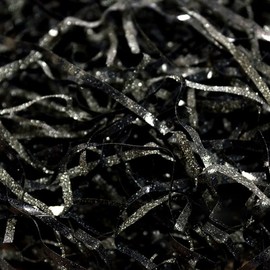 Black raffia shredded paper silk glitter paper silk gift box filling material shiny raffia decoration gift box gift basket gift decoration gift box gift basket gift decoration