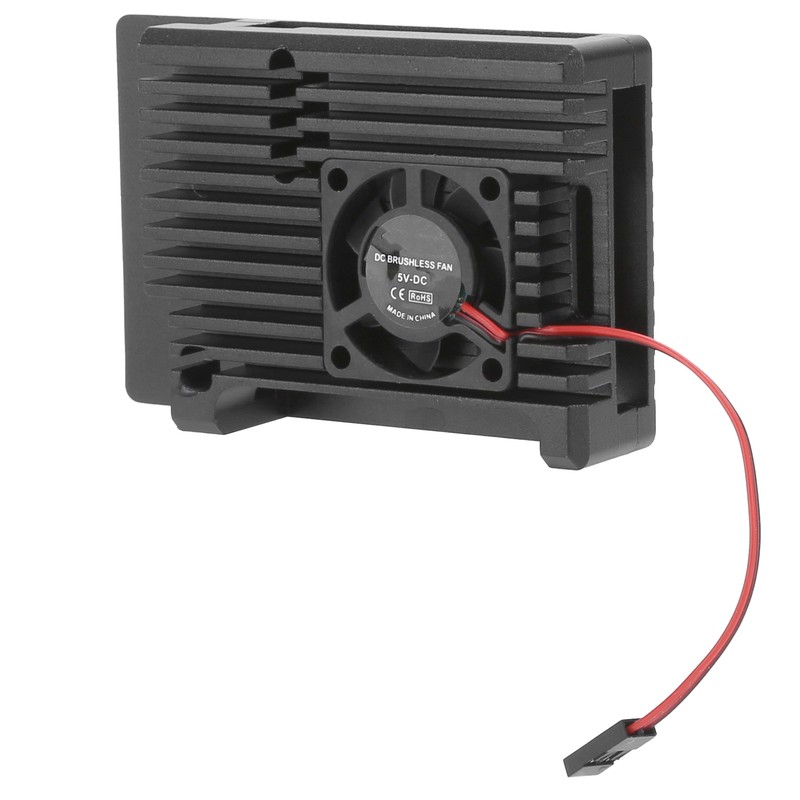 Single Fan Heat Sink CNC Protective Cover for Raspberry Pi