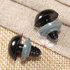 60Pcs Black Plastic Safety Eyes with Washers, Craft Eyes, for