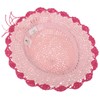 Lipodo Kamia Girls' Summer Hat with Flower Appliqué for Children