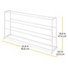 Whitmor 4 Tier 20 Pair Floor Shoe Rack - White