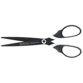 herlitz 50027224 my.pen Scissors for Right-Handed Users, Black/White, Pack of 1