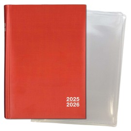 Set: F&L Teacher Organisation/Planning Book 2025/2026, DIN A5, Red, with Protective Cover