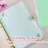 DY.2ten 4 Sets A5 Translucent Binder Dividers Index Page Tab