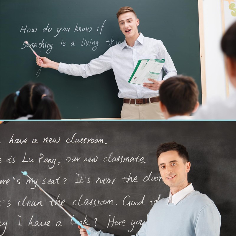 3 Pieces Teacher Pointer Finger, Telescopic Pointer Rod, Hand Hand