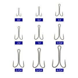 Orurdo QB500145a09n0 Double Fishing Tackle Hook 50 Pieces for Frogs and Other Rooting Preventions, Replacement (4/0#)