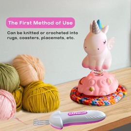 DAFENCHI 3 Latch Hook for Cord Knitting & Crocheting, Crochet Hook for Binding-Off, Cord Maker Knitting Tool for Craft (3 Needles)