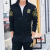 AOTORR Chándal deportivo para hombre, casual, con cierre completa, cálido,