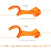BWBWND 2PCS RV Sewer Hose Wrench, 3 Inch & 4