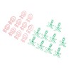 100pcs Paper Clips Portable Mini Electroplating Green Tree Pink Strawberry