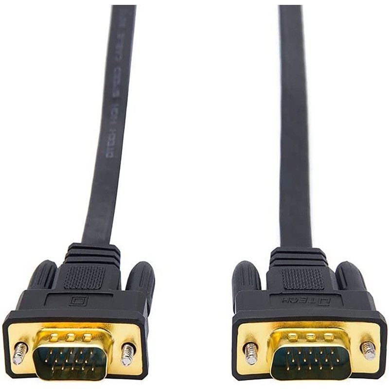 DTech Ultra Thin VGA Cable 15 m 15-Pin Male to