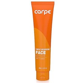 Carpe No-Sweat Face - Helps Keep Your Face, Forehead, and Scalp Dry - Sweat Absorbing Gelled Lotion - Plus Oily Face Control - With Silica Microspheres and Jojoba Esters