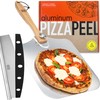 OUII Pizza Peel with Cutter - 12 x 14-inch Metal